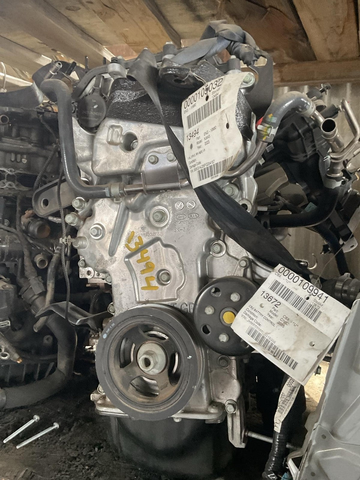 2023 Kia K5 Engine Assembly 1.6L Turbo OEM Complete Motor Low Miles LKQ0
